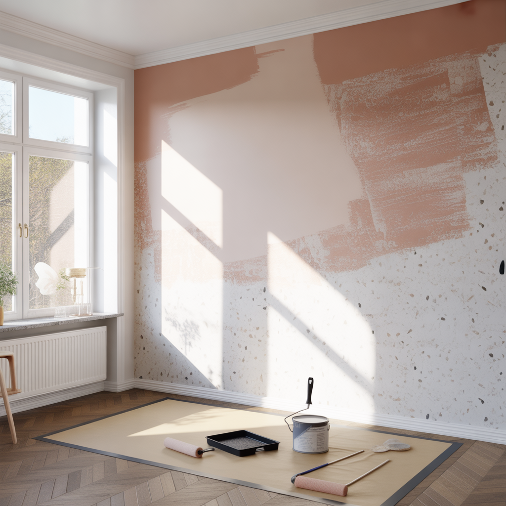 10.Sa malar du en vagg med terrazzoeffekt