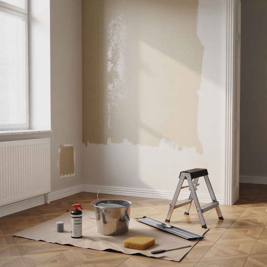 borttagning av tapetlim innan malning metoder och fallgropar